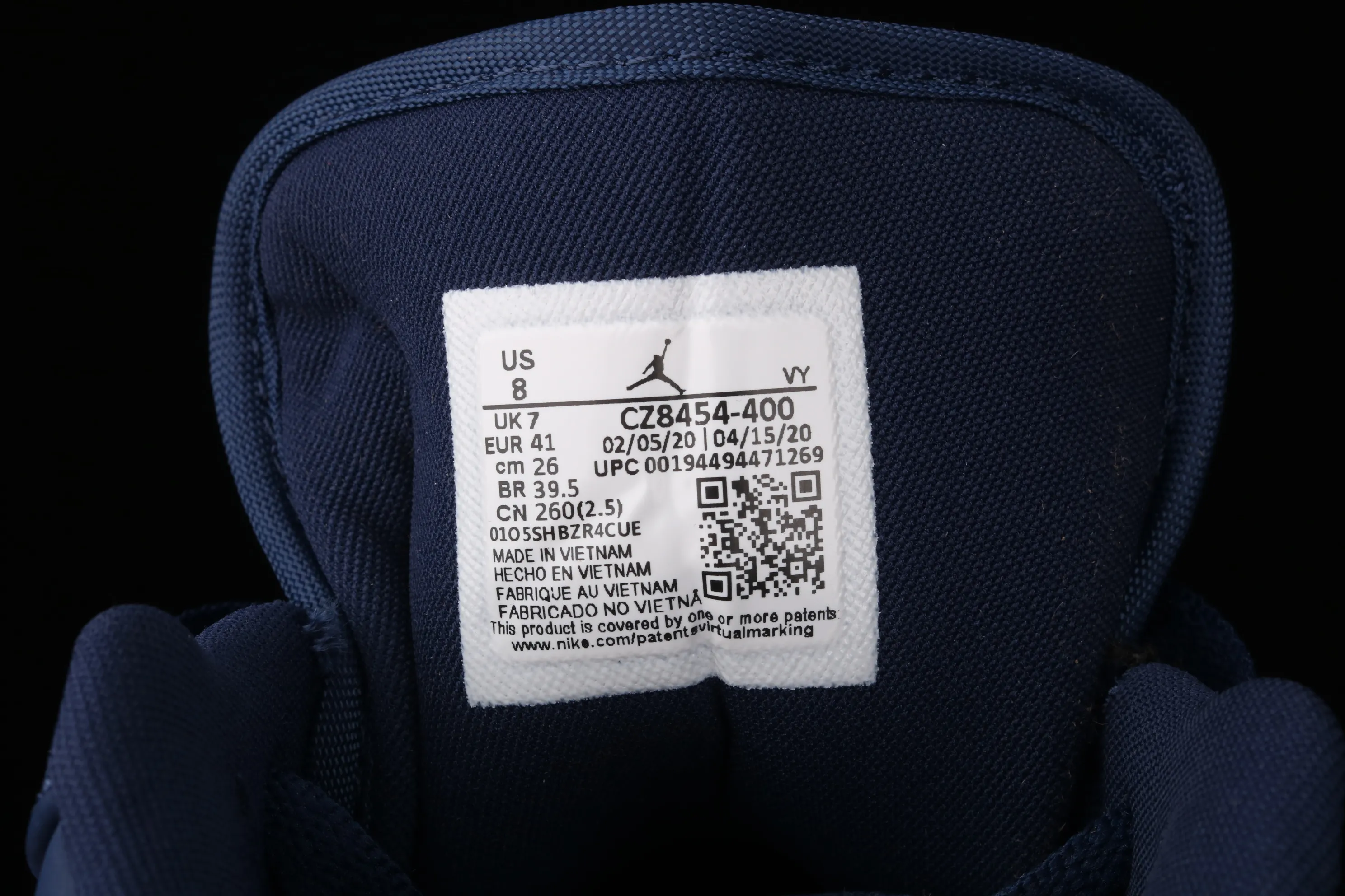 All categories Air Jordan Jordan series basketball shoes Air Jordan 1 Low G version pure original Air Jordan 1 Low AJ1 Joe 1 Patriot blue and red low-top cultural and leisure sports sneakers CZ8454-400